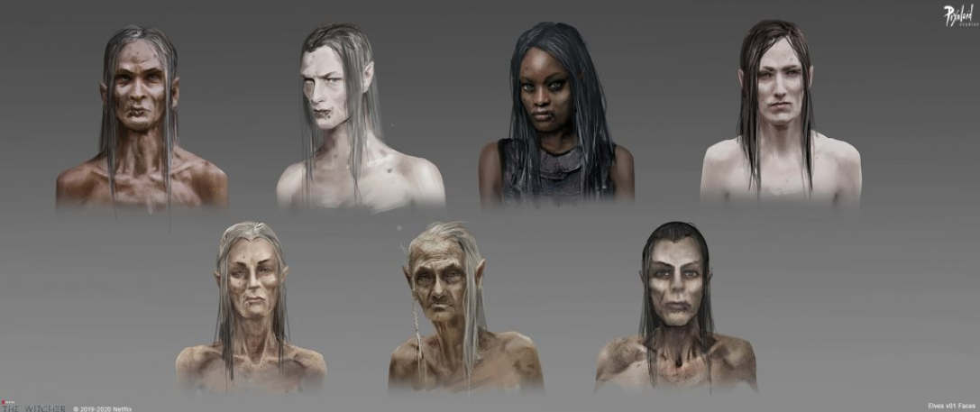 Эльфы, дриады и магия: художники показали концепт-арты для сериала Ведьмак