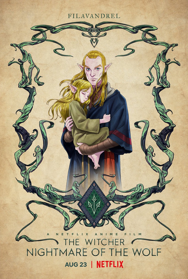Опубликованы постеры героев будущего аниме-сериала Ведьмак. Кошмар Волка